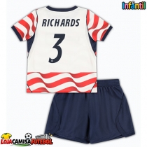 Camisa de Futebol Estados Unidos Chris Richards #3 Equipamento Principal Infantil Mundo 2026 Manga Curta (+ Calças curtas)